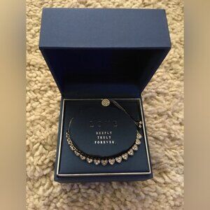 Silvertone heart bracelet